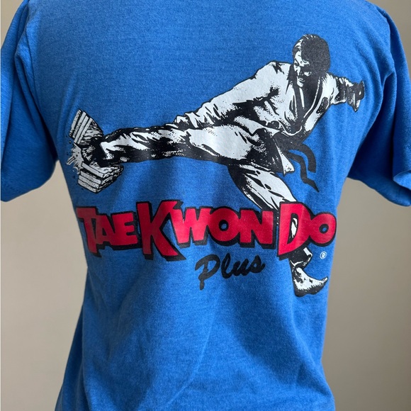 VINTAGE YOUTH SINGLE STITCH TAE KWON DO GRAPHIC T-SHIRT - Picture 4 of 6